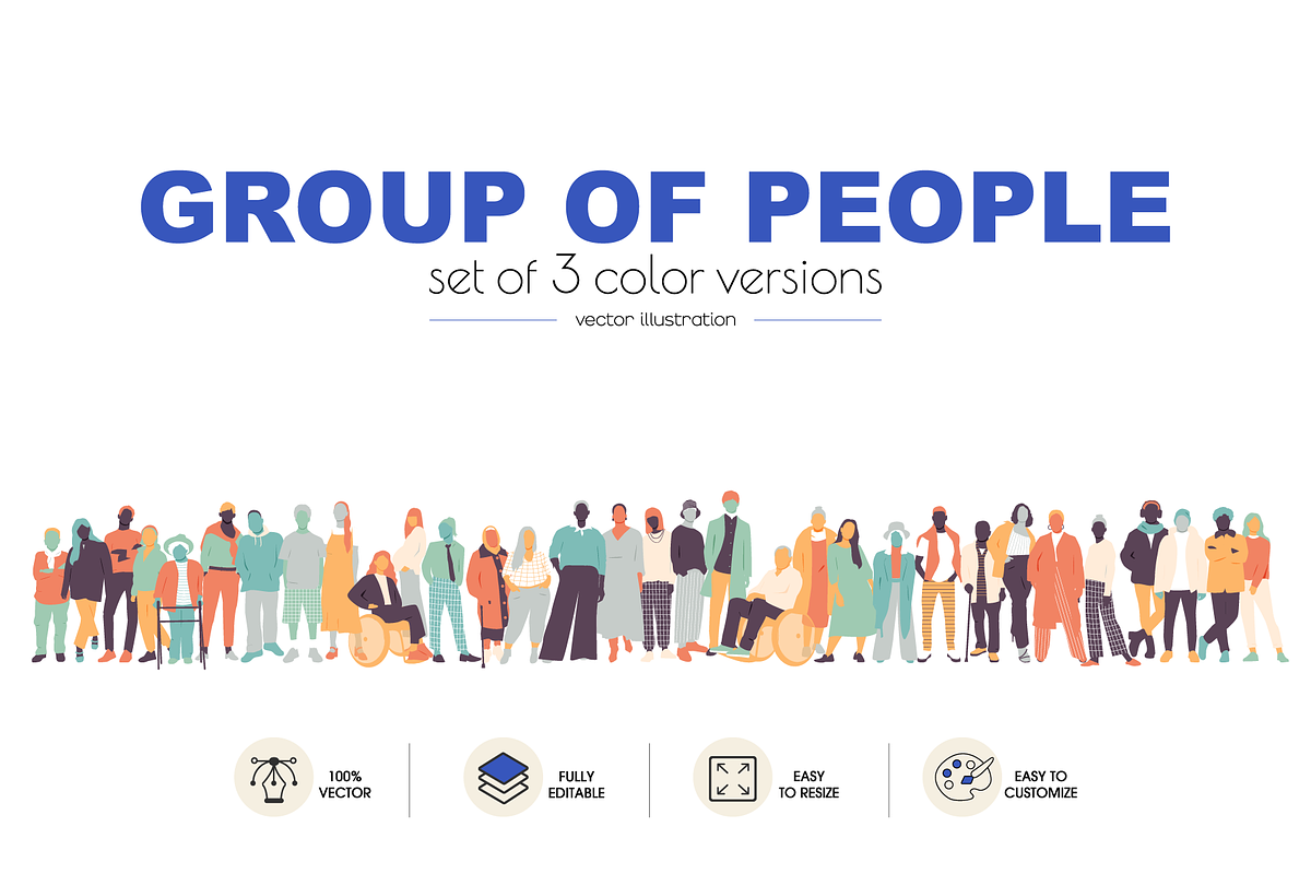 Group of people collection, a Person Illustration by Stafeeva (Photo 2 of 6)