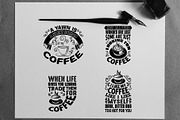 Coffee Quotes V8 SVG DXF PNG EPS, an Illustration by Tosca Digital (Thumbnail 4 of 5)