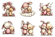 Easter Bunny Chick Clipart, an Illustration by CreationArt (Thumbnail 4 of 7)