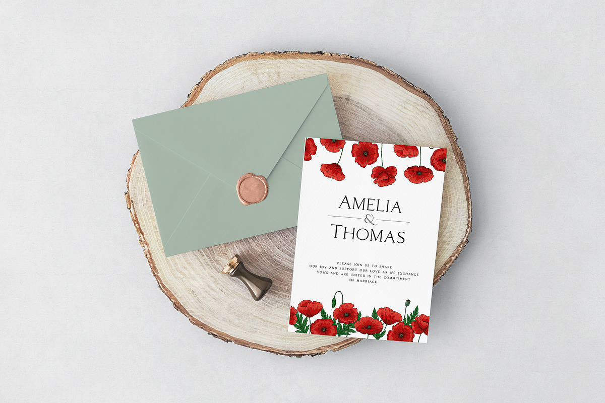 Graphic poppies. Vector set., a Pattern Graphic by TaityG (Photo 7 of 12)