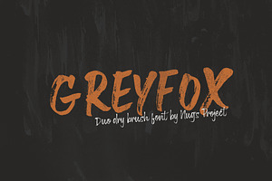 Greyfox Duo Dry Brush Font