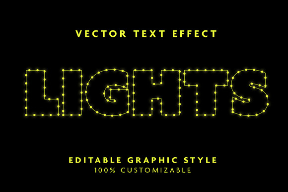 Neon Dot Outline Text Effect preview 3