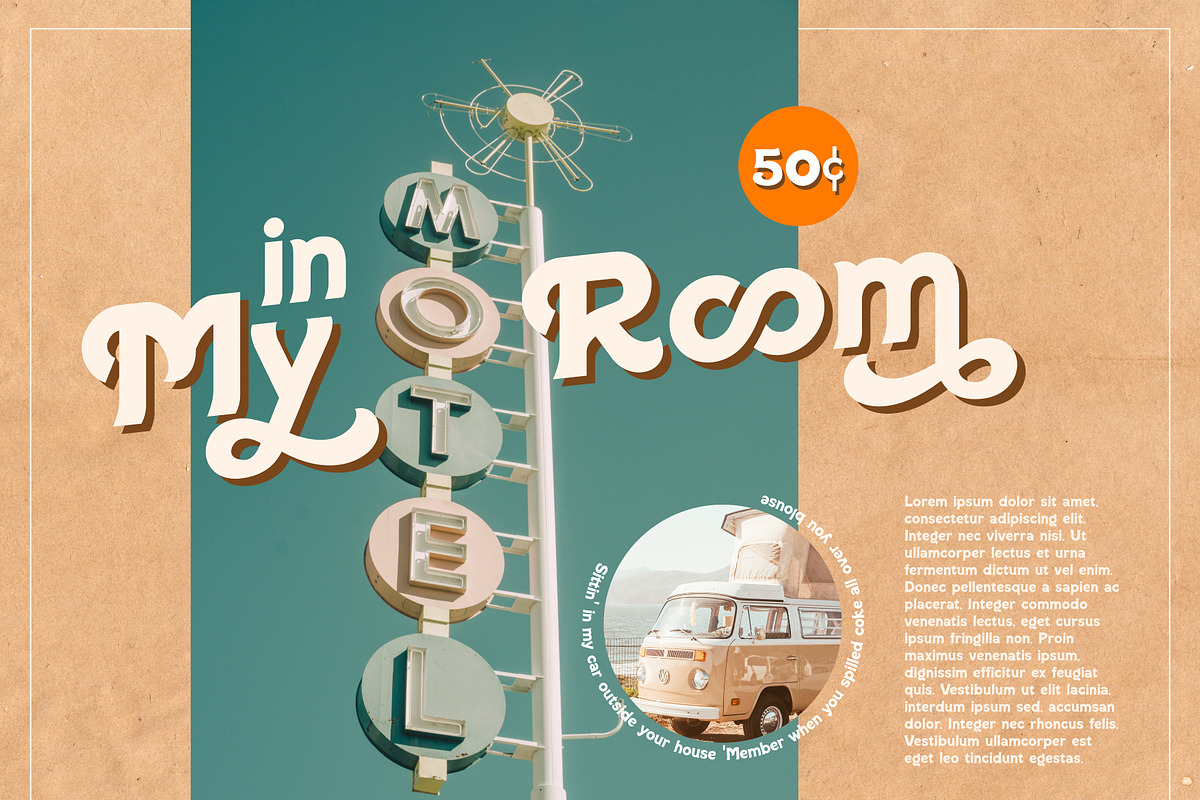 Beach Sound - Vintage Type, a Serif Font by ikiiko (Photo 6 of 6)