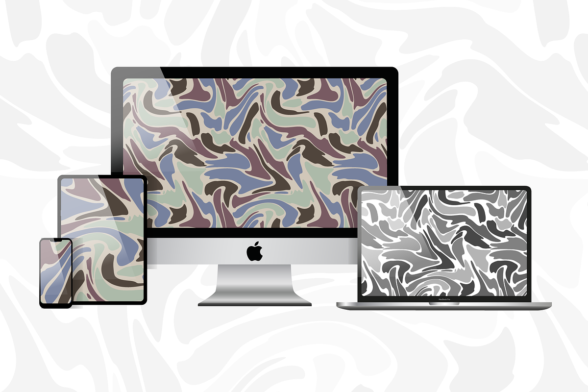Swirly Seamless Camouflage Pattern, a Pattern Graphic by Graphic Pattern Studio (Photo 3 of 4)