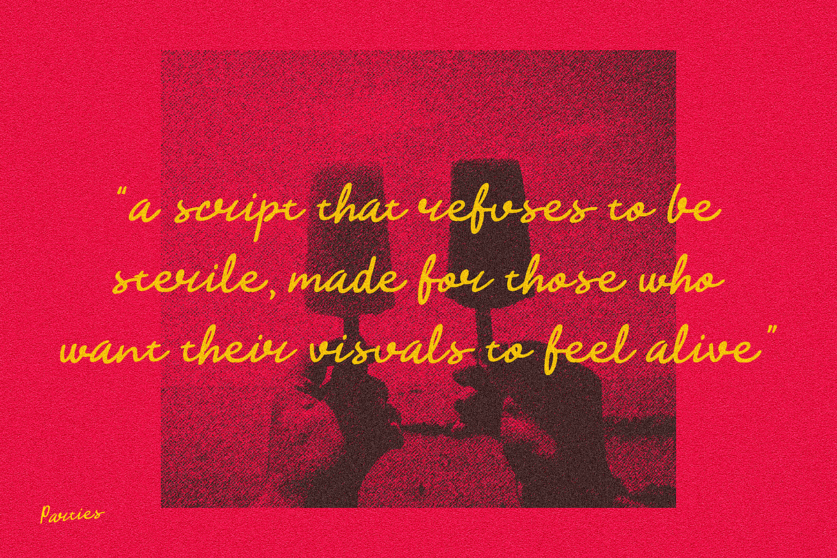 CherryHands- Retro Script Font, a Script Font by Typeparties (Photo 4 of 10)