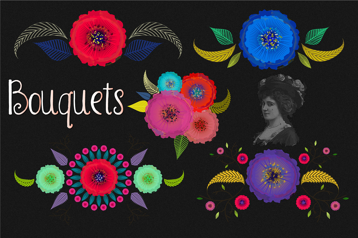 Watercolor Floral elements & more, a Decorative Illustration by Anny Cecilia Walter (Photo 1 of 4)
