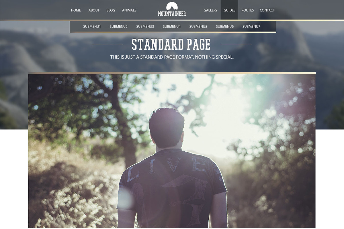 Mountaineer - Hiking and Wildlife, a Websites & App Template by Beavergraphy (Photo 3 of 5)