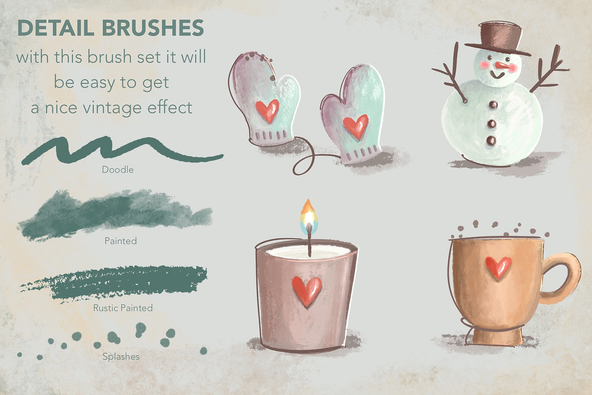 Doodles Drawing Toolkit, a Brush Add-On by Rosangela Curti (Photo 9 of 12)