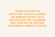 Doresa - Funny Font, a Sans Serif Font by Iqsiart Studio (Thumbnail 4 of 6)