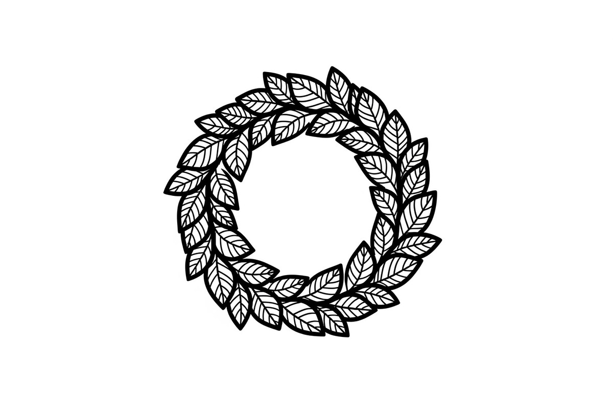 Leaf Laurel Wreath Frame Bundle, an Illustration by Gaye Art (Photo 26 of 51)