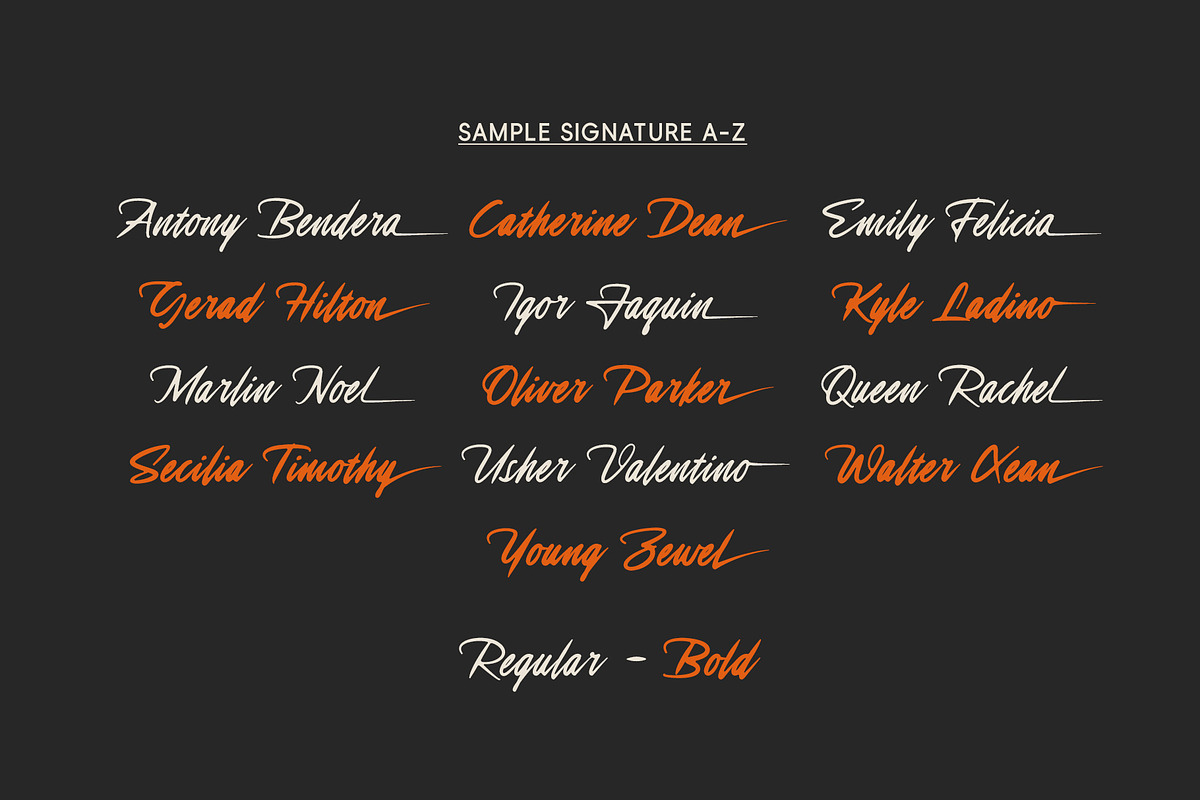 Daxar | Signature Script, a Script Font by Lemonthe (Photo 8 of 11)