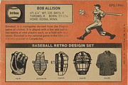 Retro Baseball Set, a Sport Illustration by Retro Machine (Thumbnail 2 of 7)