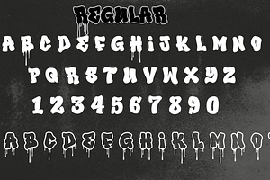 Scary Night Layered Font