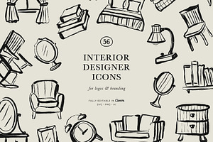 FURNITURE & HOME DECOR illustrations, an Object Illustration by Crocus Paperi