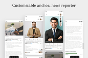 Gonews UI Kit: AI-Powered News Apps, an UI Kit Template by Fluttertop (Thumbnail 2 of 8)