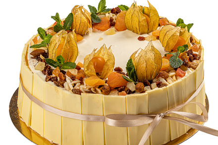 White chocolate cake, a Background Photo by Grafvision photography