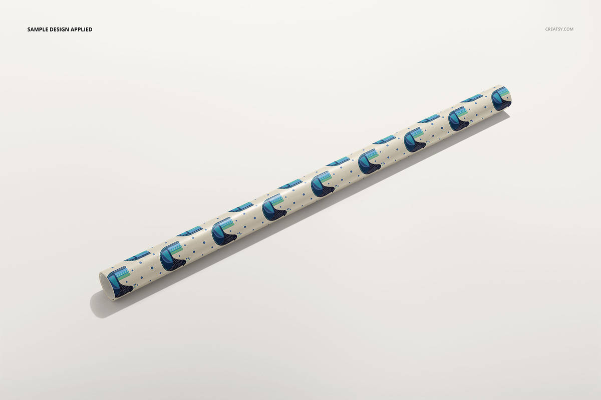 Gift Wrapping Paper Mockup Bundle, a Packaging Mockup by creatsy5 (Photo 12 of 35)