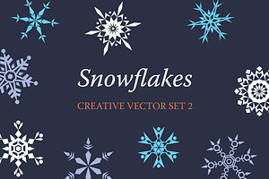 9 Creative Graphic Snowflakes, an Object Graphic by Sunny Design