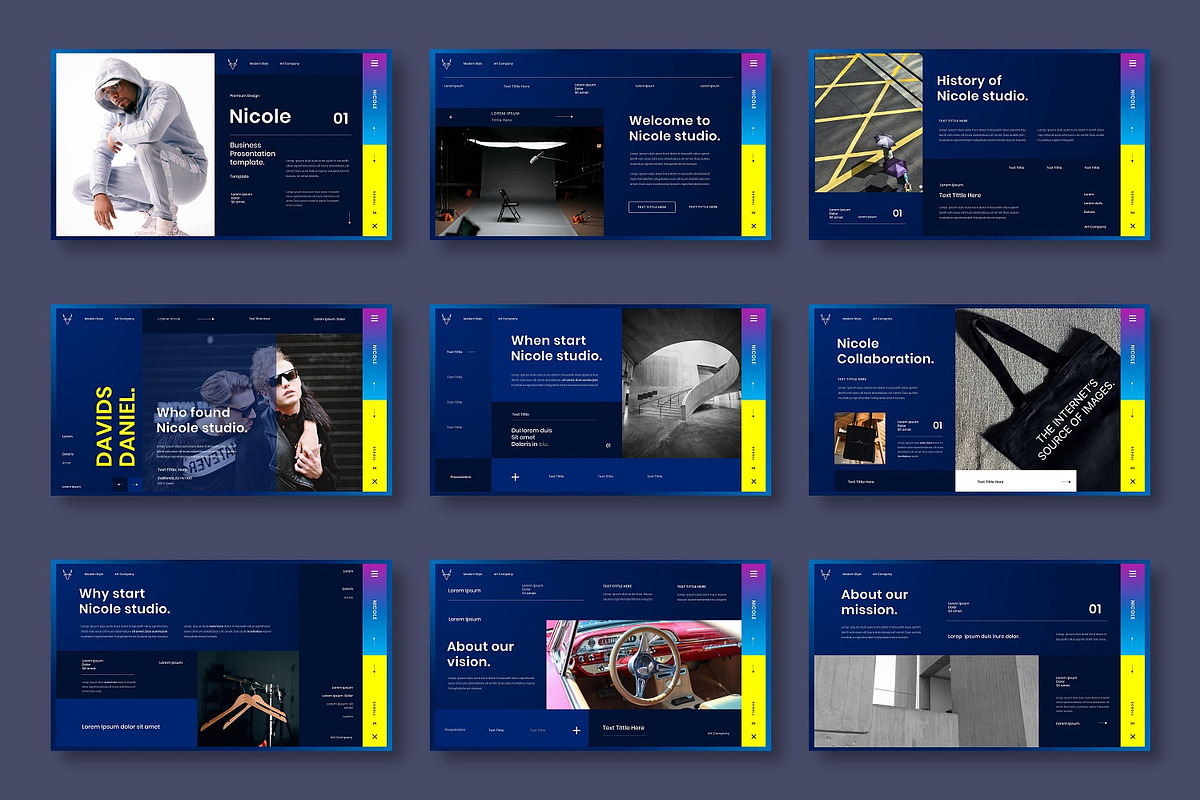 Nicole - Business Google Slide Templ, a Presentation Template by Dens Creative Studio (Photo 2 of 6)