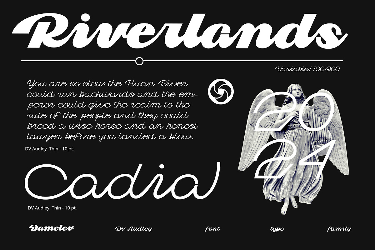 Dv Audley, a Script Font by Damelev (Photo 12 of 15)
