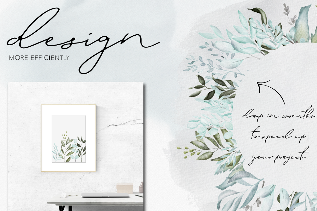 Birds & Botany: Watercolor Frames, a Texture Illustration by Wooly Pronto (Photo 6 of 6)