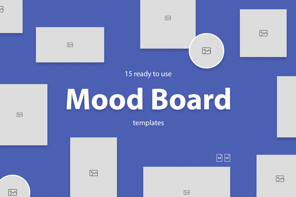 Mood Board Templates, a Books & Magazine Mockup by Web Donut (Photo 1 of 7)
