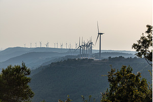 Wind Turbines in Scenic Landscape at, a Technology Photo by Illustrations&photos