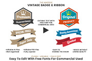 1207 Vintage Badge & Objects, a Branding & Logo Template by Toonsteb (Thumbnail 4 of 24)