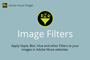 Image Filters Adobe Muse Widget