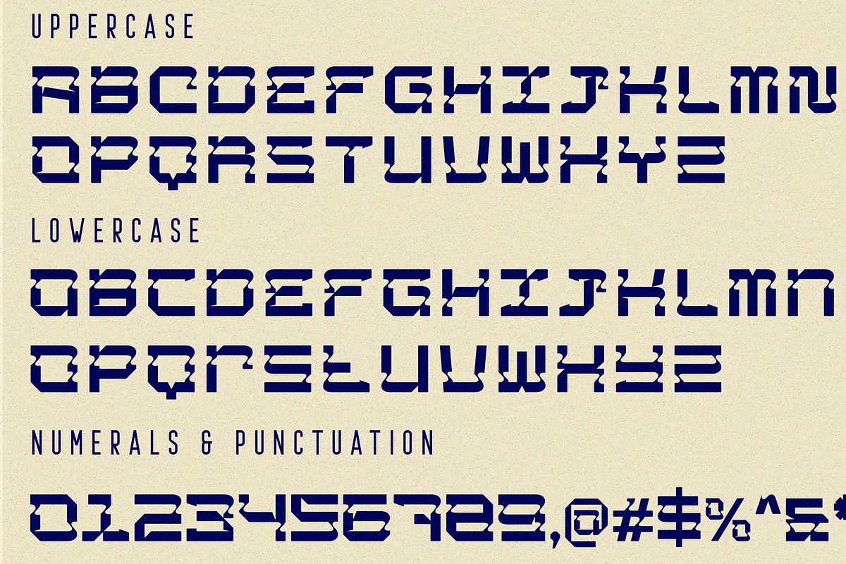 Shaped Spaces - Futuristic Font, a Sans Serif Font by 177Studio (Photo 8 of 8)