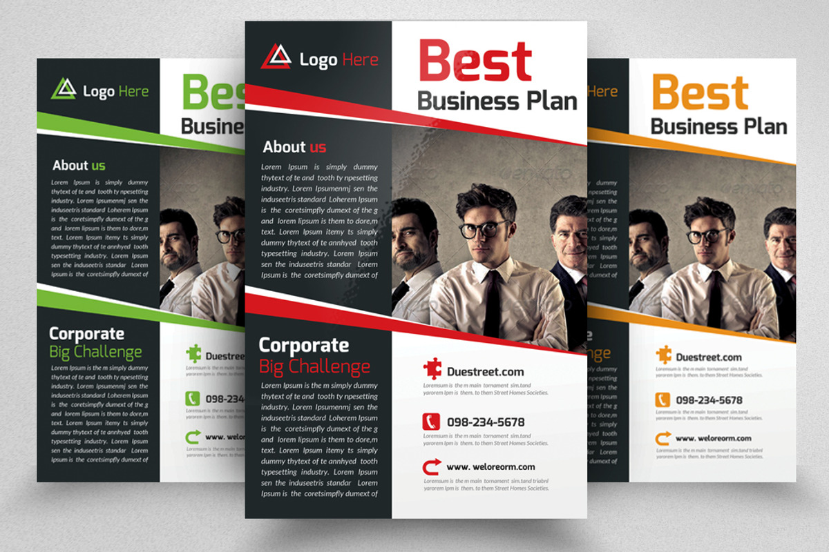 Creative Business Flyer Template, a Flyer Template by Psd Templates (Photo 1 of 3)