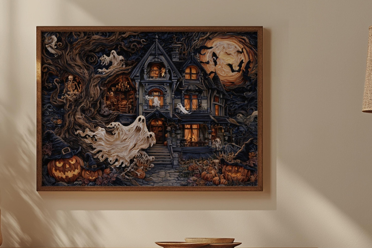 Quilled Halloween Wall Art Set, a Seasonal Illustration by PrintablesByFranklyn (Photo 14 of 14)