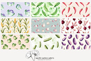 70 vegetable seamless pattern, a Pattern Graphic by Poppy Lane Studio (Thumbnail 8 of 10)