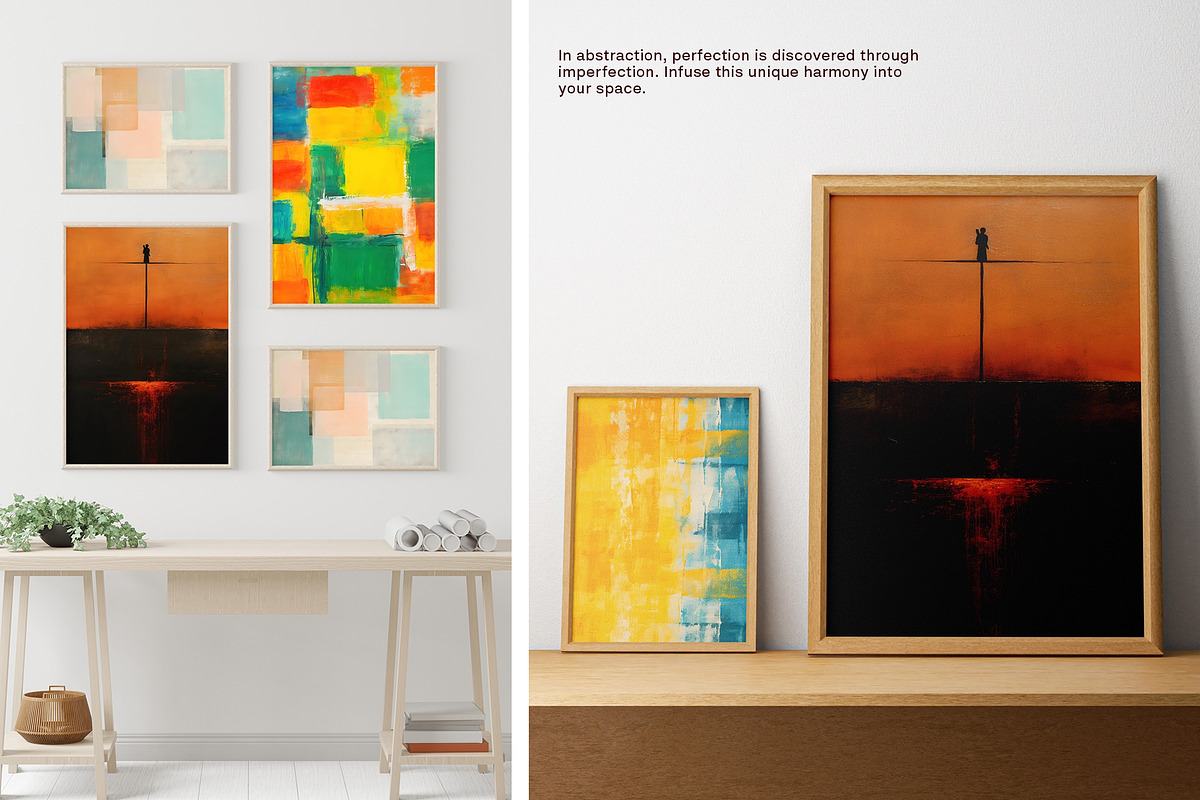 Vibrant Abstract Painting Art Print, a Wallpaper Graphic by Vibrand Studio (Photo 9 of 12)
