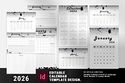 2026 Calendar, Landscape & Portrait, a Stationery Template by MNT-Creator (Thumbnail 1 of 8)
