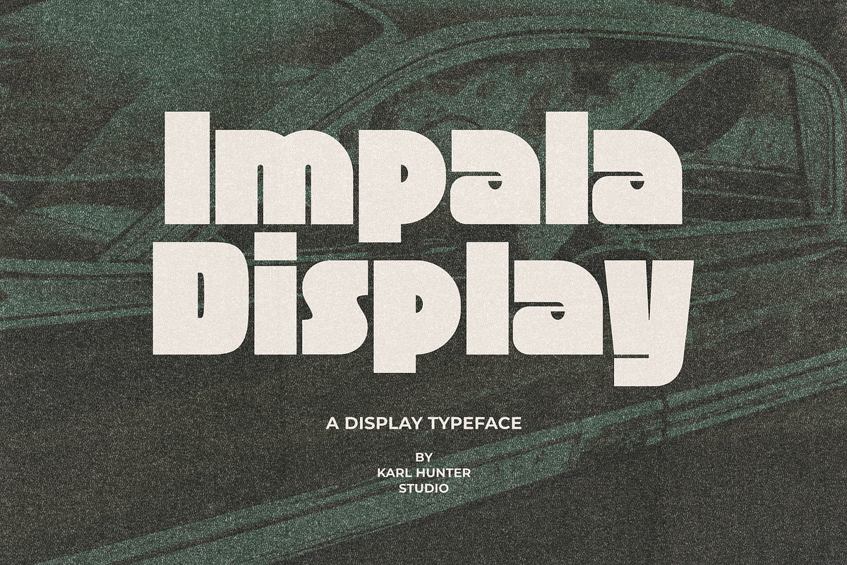 Impala Display, a Sans Serif Font by KH STUDIO (Photo 1 of 8)