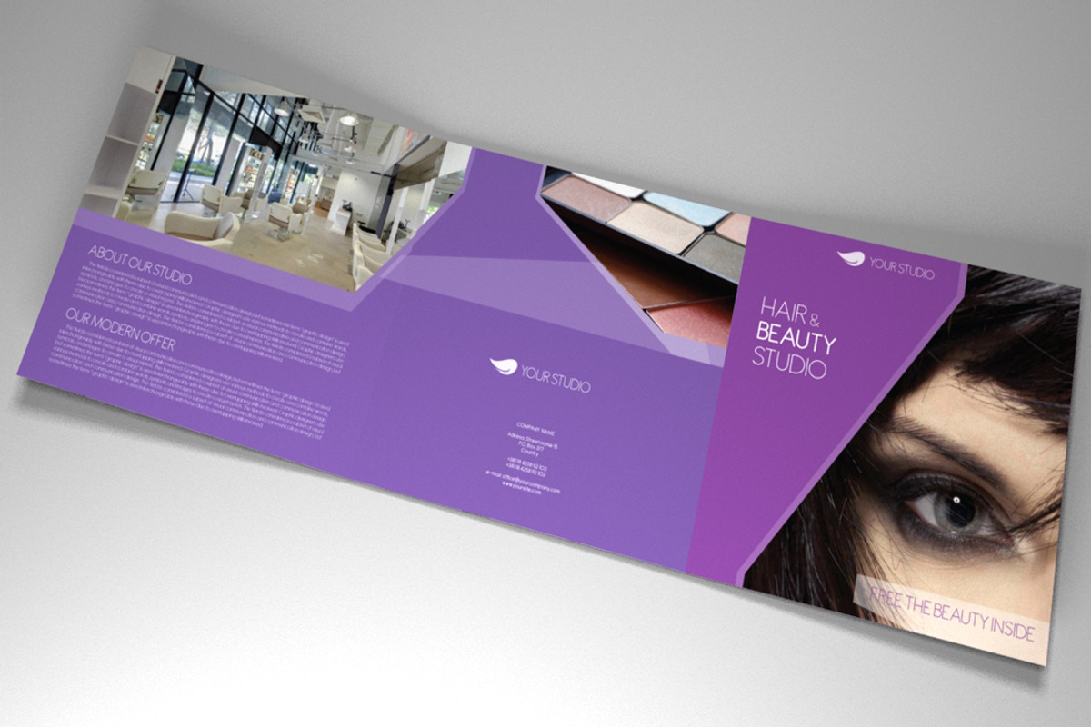 Indesign brochure Hair & Makeup, a Brochure Template by RudanStudio (Photo 2 of 7)