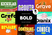 Bold Display – 8 Font Bundle