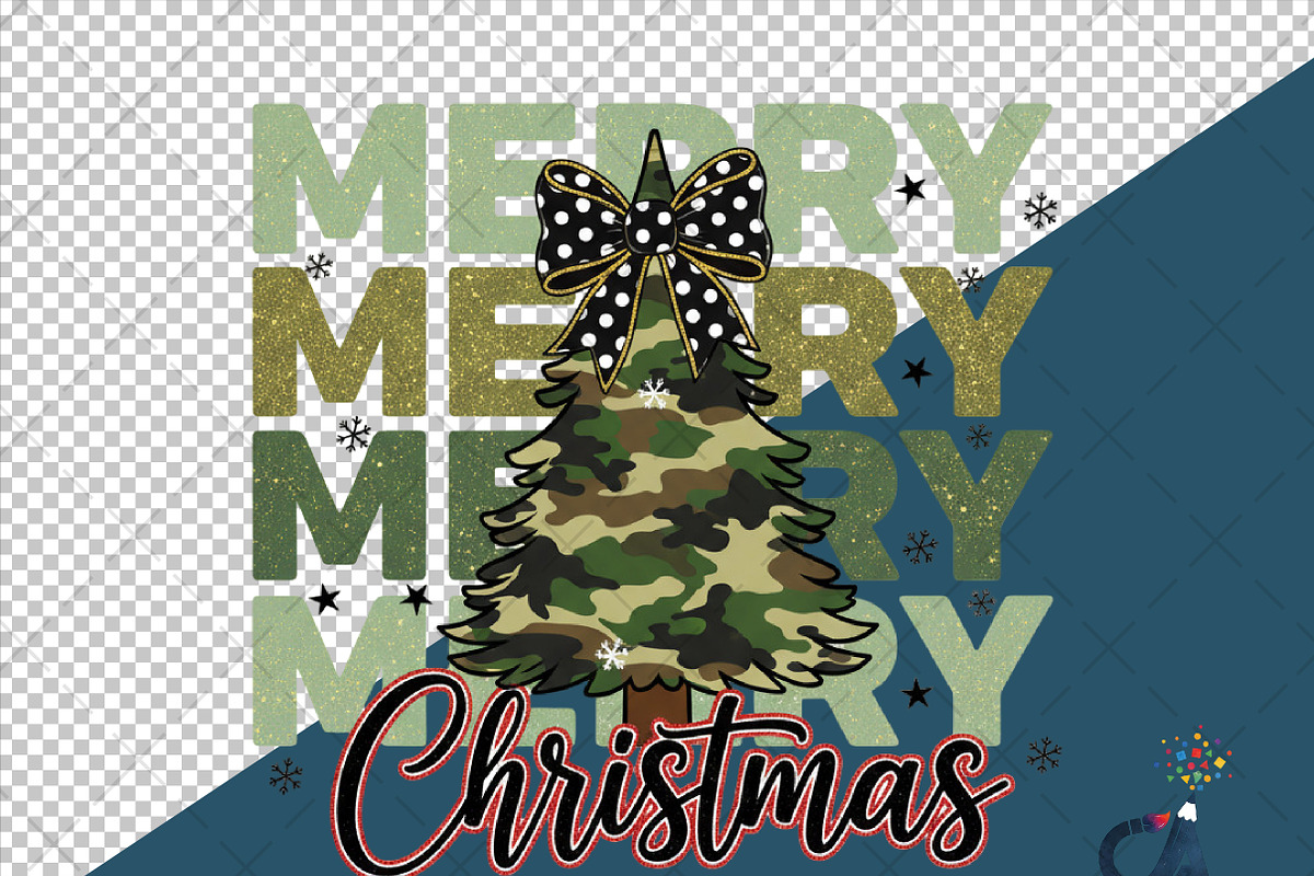 Merry Christmas Tree Png, an Illustration by Creative Art (Photo 5 of 6)
