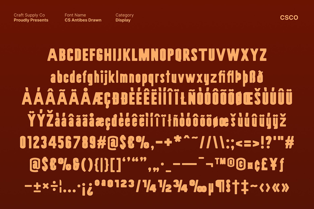 CS Antibes Drawn, a Handwritten Font by Craft Supply Co. (Photo 8 of 8)