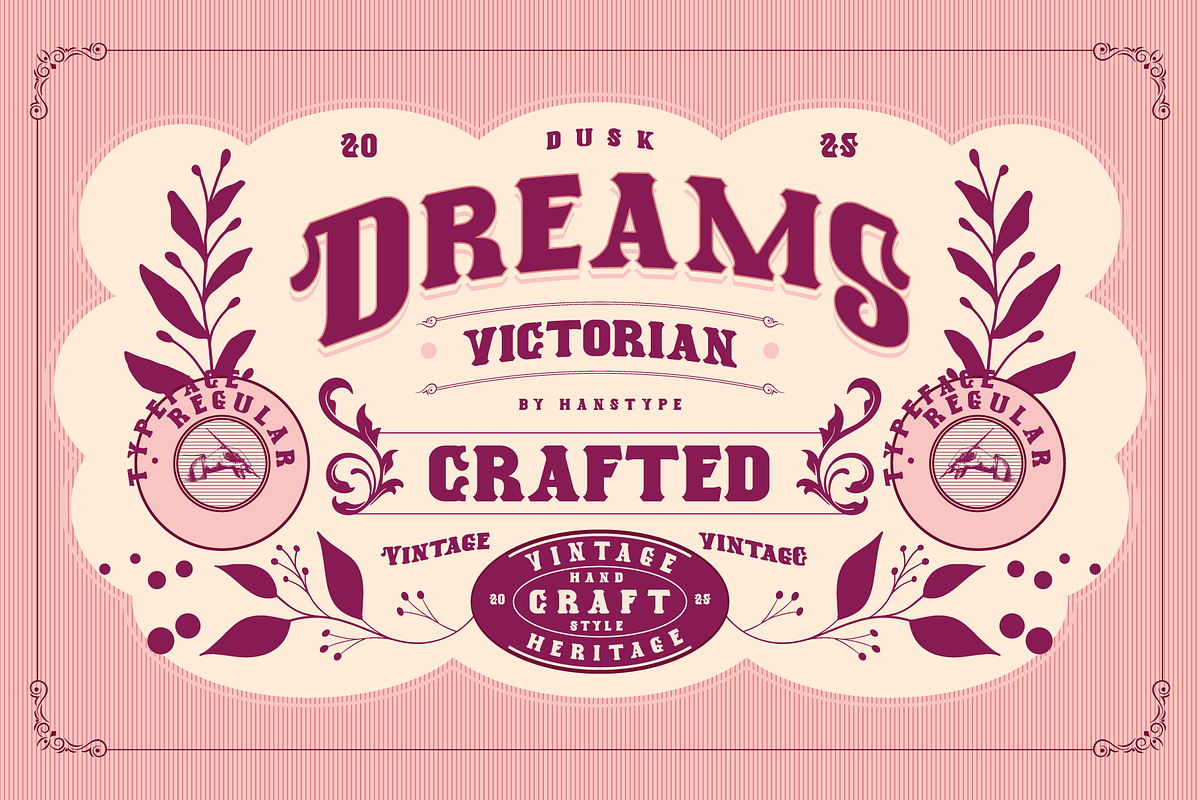 Duskdreams - Victorian Font, a Font by Hanstype.com (Photo 1 of 8)