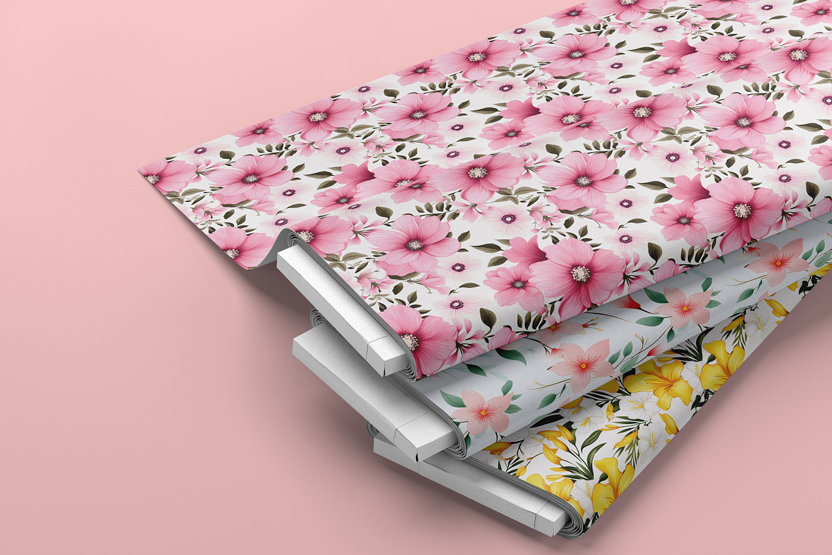 Spring Flowers Seamless Pattern, a Pattern Graphic by Forhadx5 (Photo 3 of 20)
