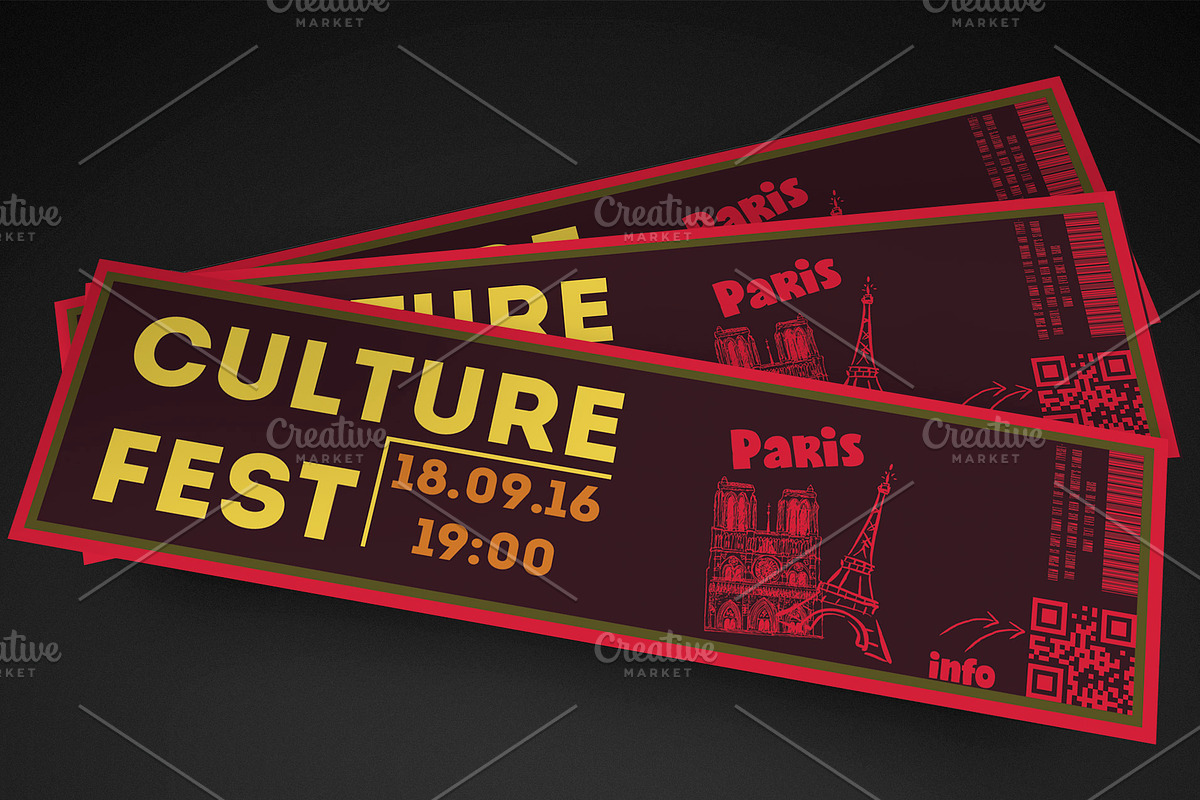 Fresh Event Ticket, an Invitation Template by Konakchiev (Photo 1 of 3)