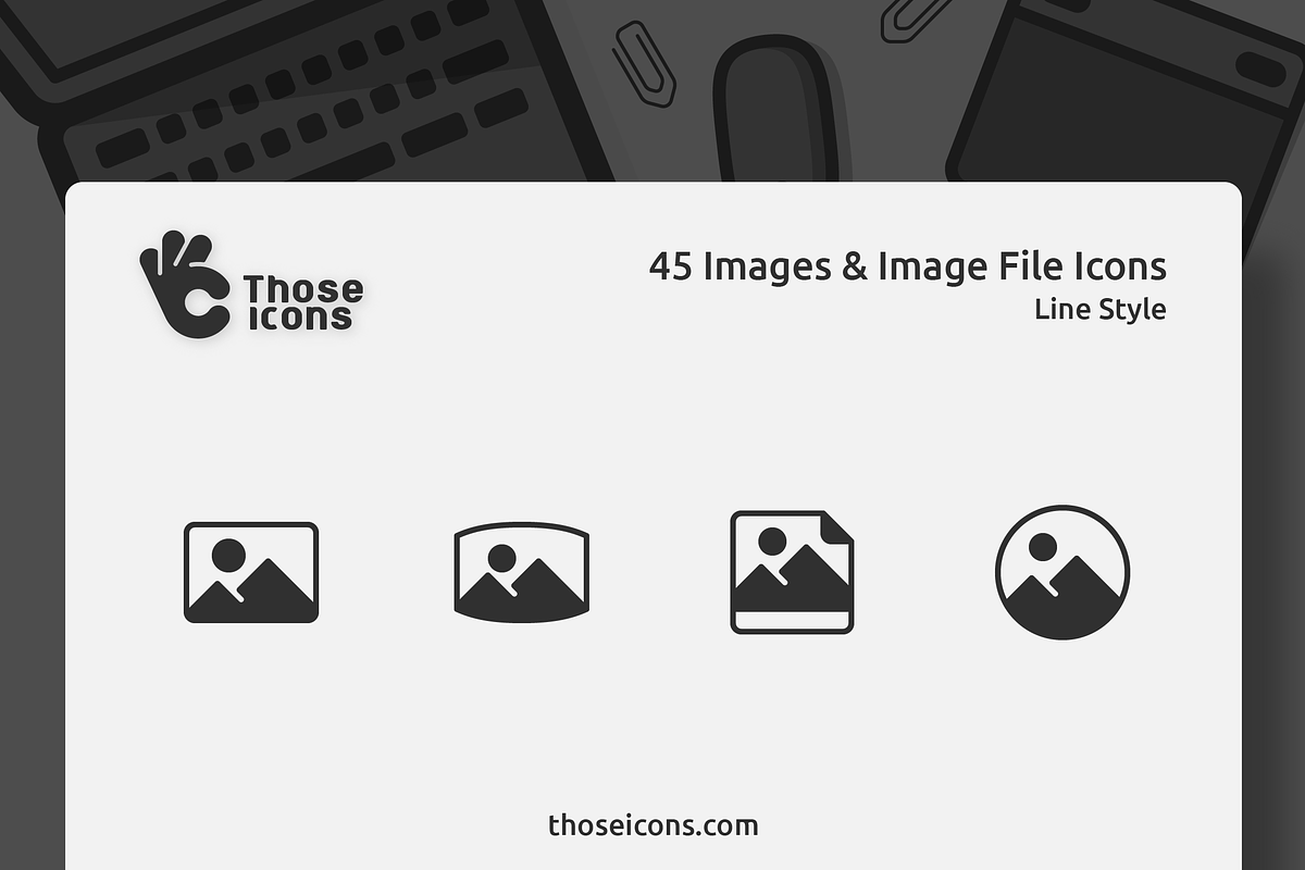45 Image & Image File Glyph Icon, a Solid Icon by Those Icons (Photo 1 of 2)