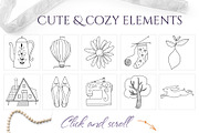 Simple things branding set, a Branding & Logo Template by Beauty Drops (Thumbnail 4 of 9)