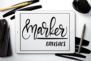Marker brushes - Procreate, a Brush Add-On by Ale Estrada (Thumbnail 1 of 4)