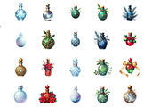 Watercolor Christmas Potions Clipart, an Illustration by Designworld (Thumbnail 4 of 5)
