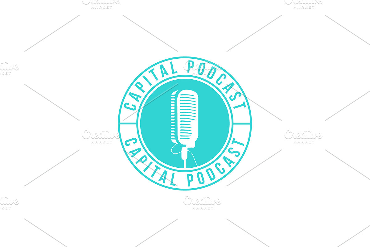 Podcast & Recording Logo Template, a Branding & Logo Template by MerdeneDesignStudio (Photo 5 of 7)