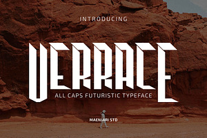 Verrace - All Caps Typeface
