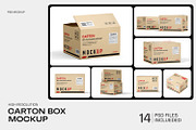 Kraft Carton Packaging Box Mockup, a Packaging Mockup by Ram Studio (Thumbnail 2 of 13)